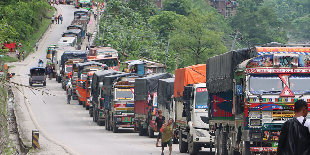 काठमाडौं-मुग्लिन सडक आजदेखि दैनिक तीन घण्टा बन्द हुने